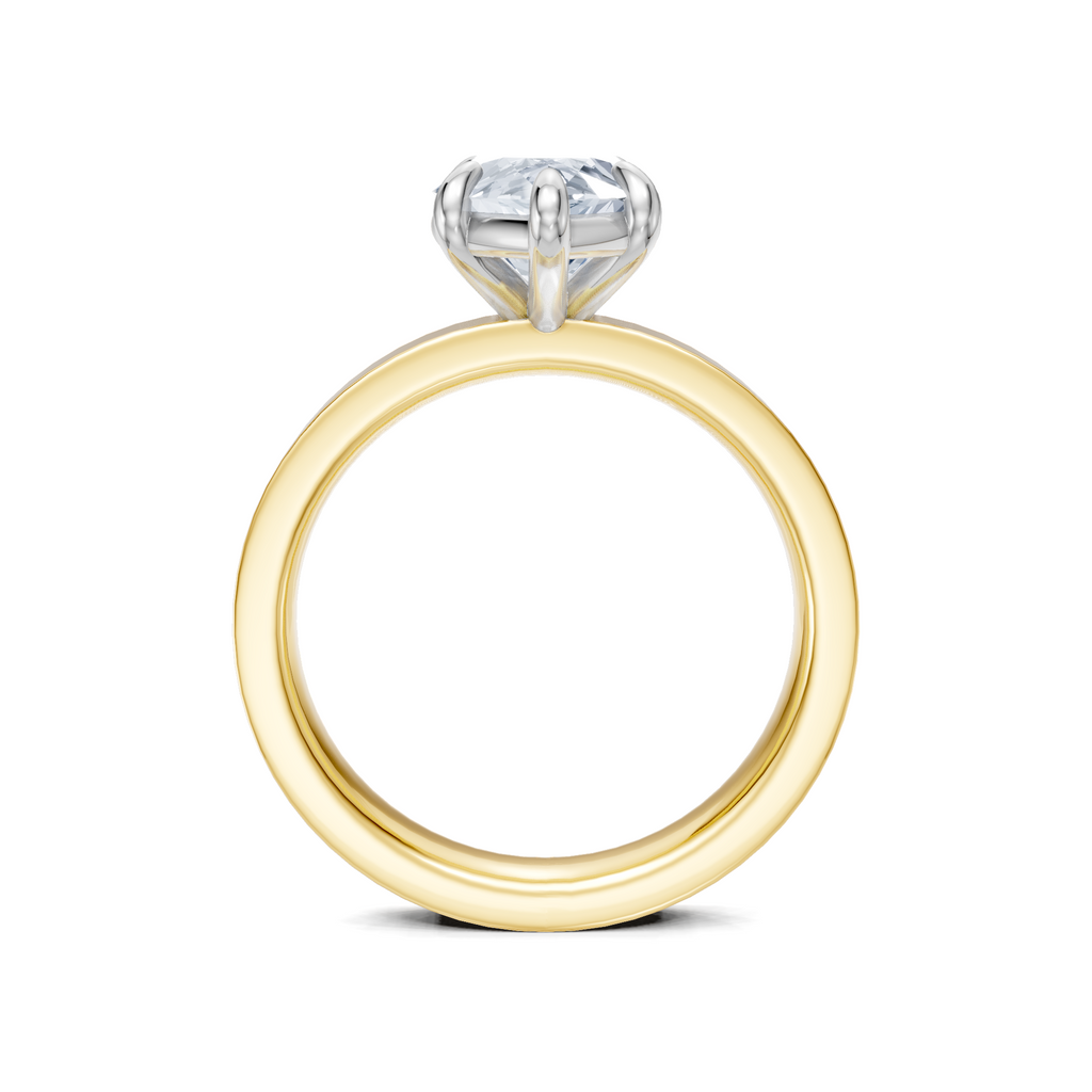 Image for Sage Square Shank | 18k Two Tone
