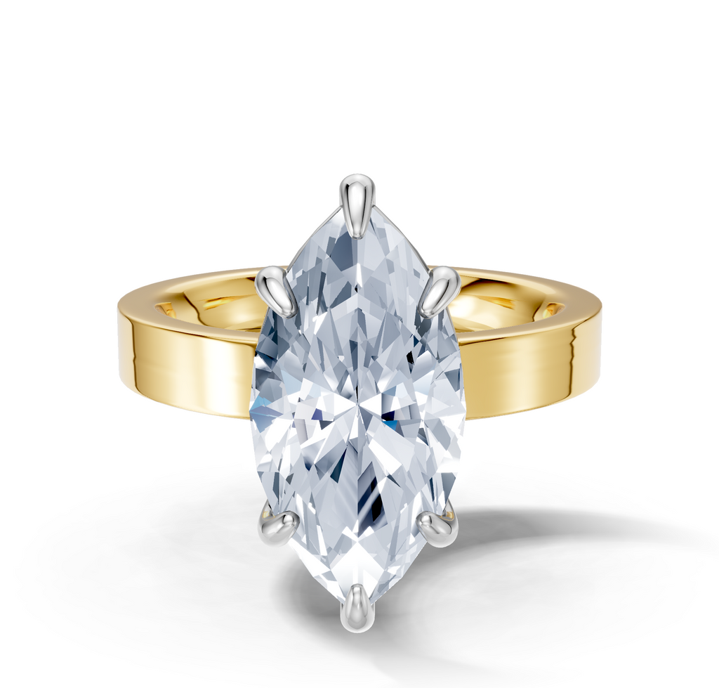 Image for Sage Square Shank | 18k Two Tone