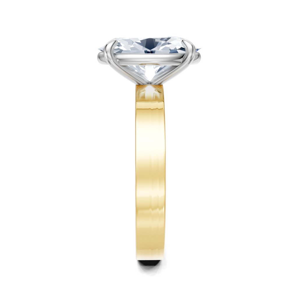 Image for Sage Square Shank | 18k Two Tone