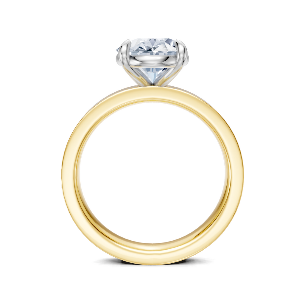 Image for Sage Square Shank | 18k Two Tone