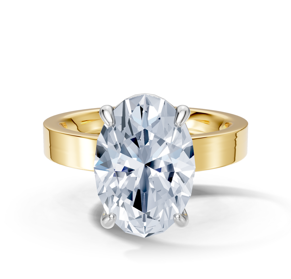 Image for Sage Square Shank | 18k Two Tone