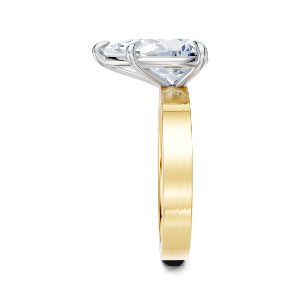 Image for Sage Square Shank | 18k Two Tone