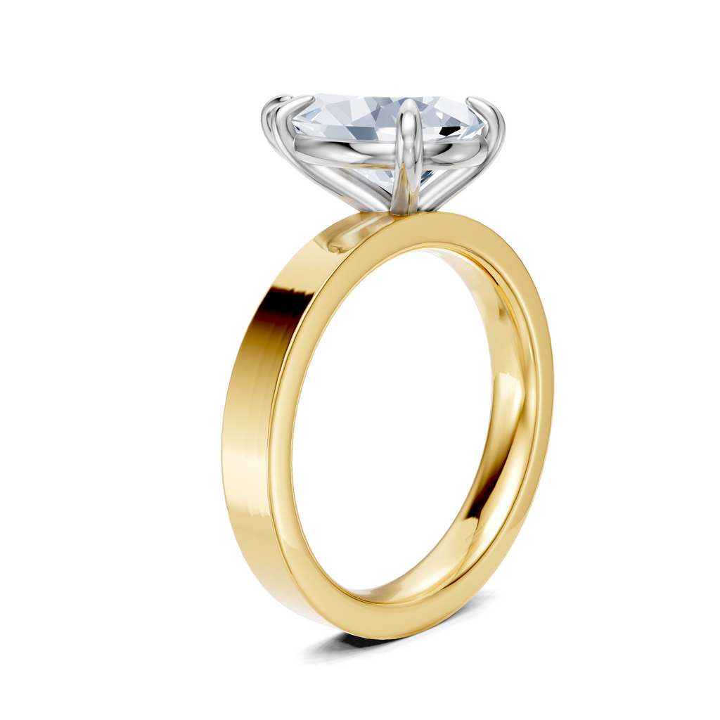 Image for Sage Square Shank | 18k Two Tone