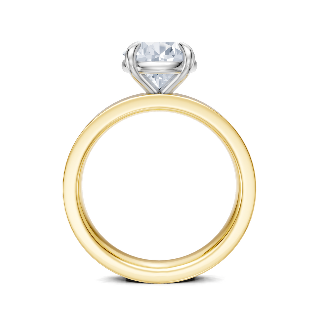 Image for Sage Square Shank | 18k Two Tone