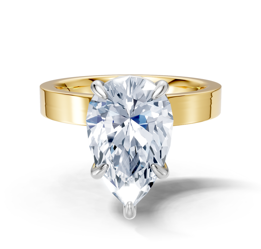 Image for Sage Square Shank | 18k Two Tone