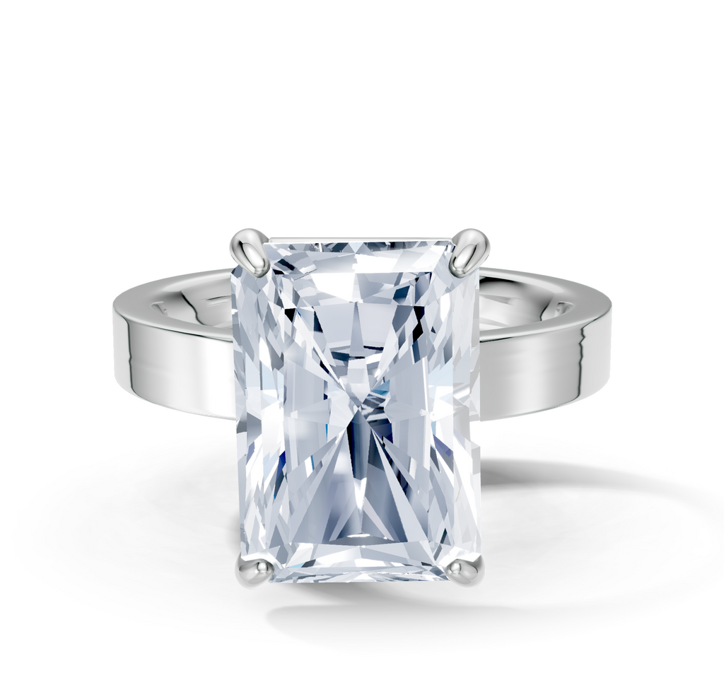Image for Sage Square Shank | 18k White Gold