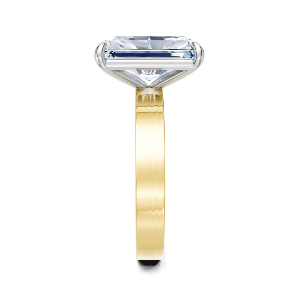 Image for Sage Square Shank | 18k Two Tone
