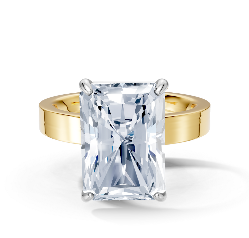 Image for Sage Square Shank | 18k Two Tone