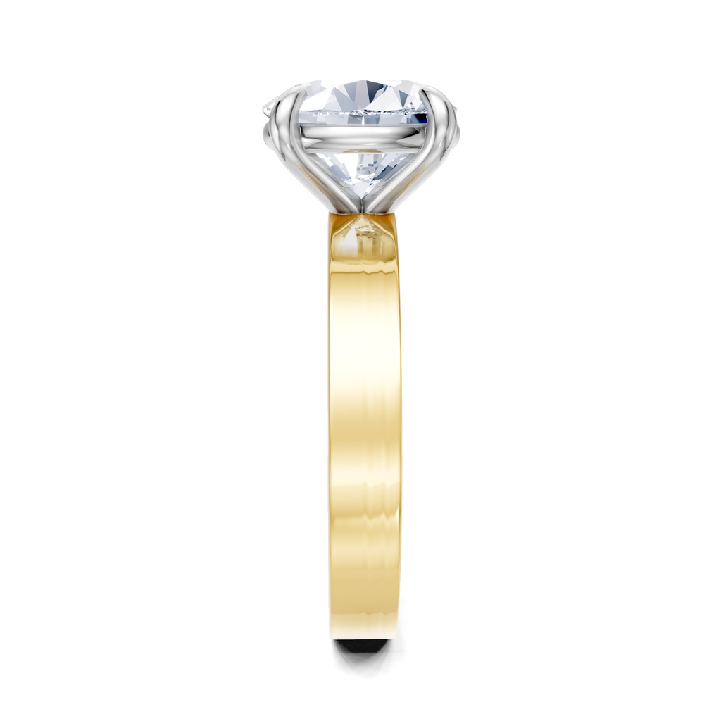 Image for Sage Square Shank | 18k Two Tone