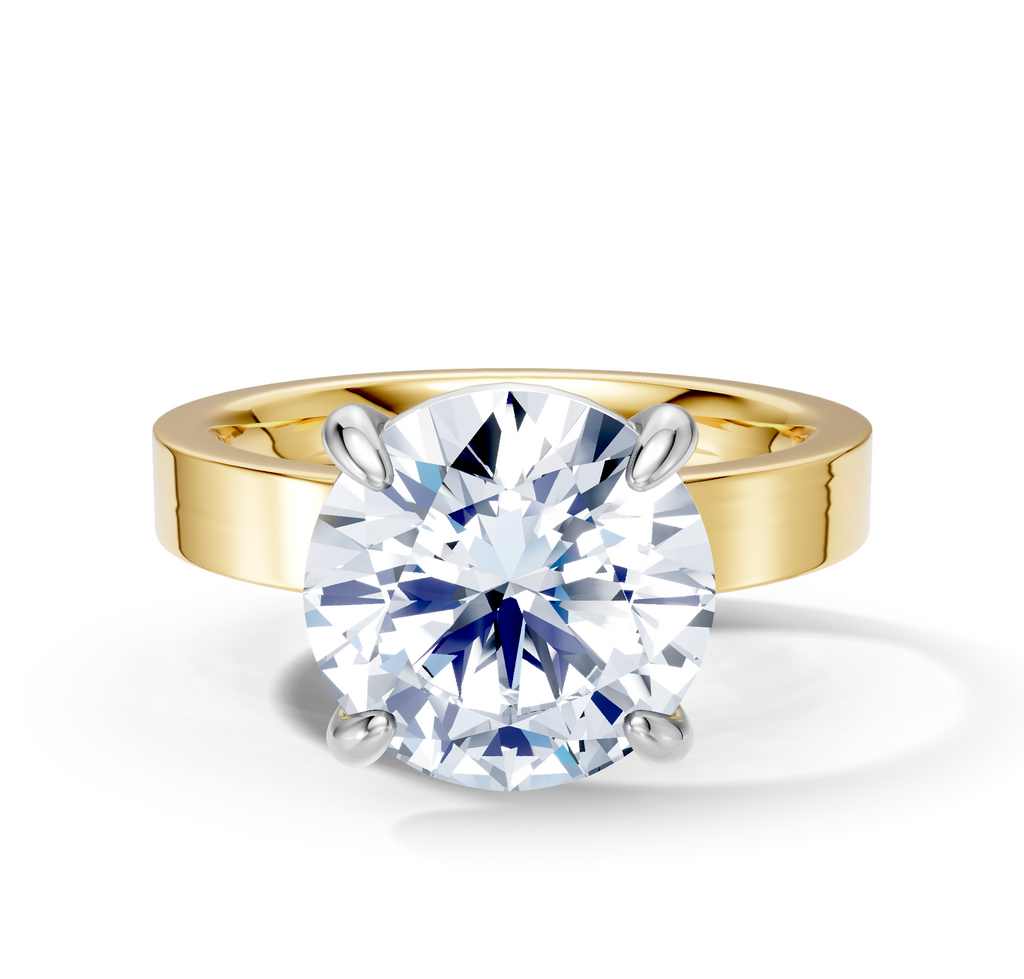 Image for Sage Square Shank | 18k Two Tone