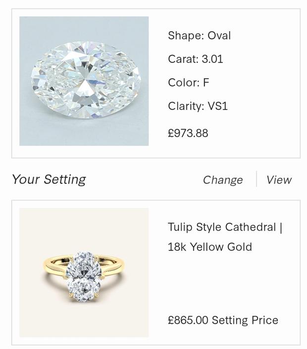 Hasin R Engagement Ring