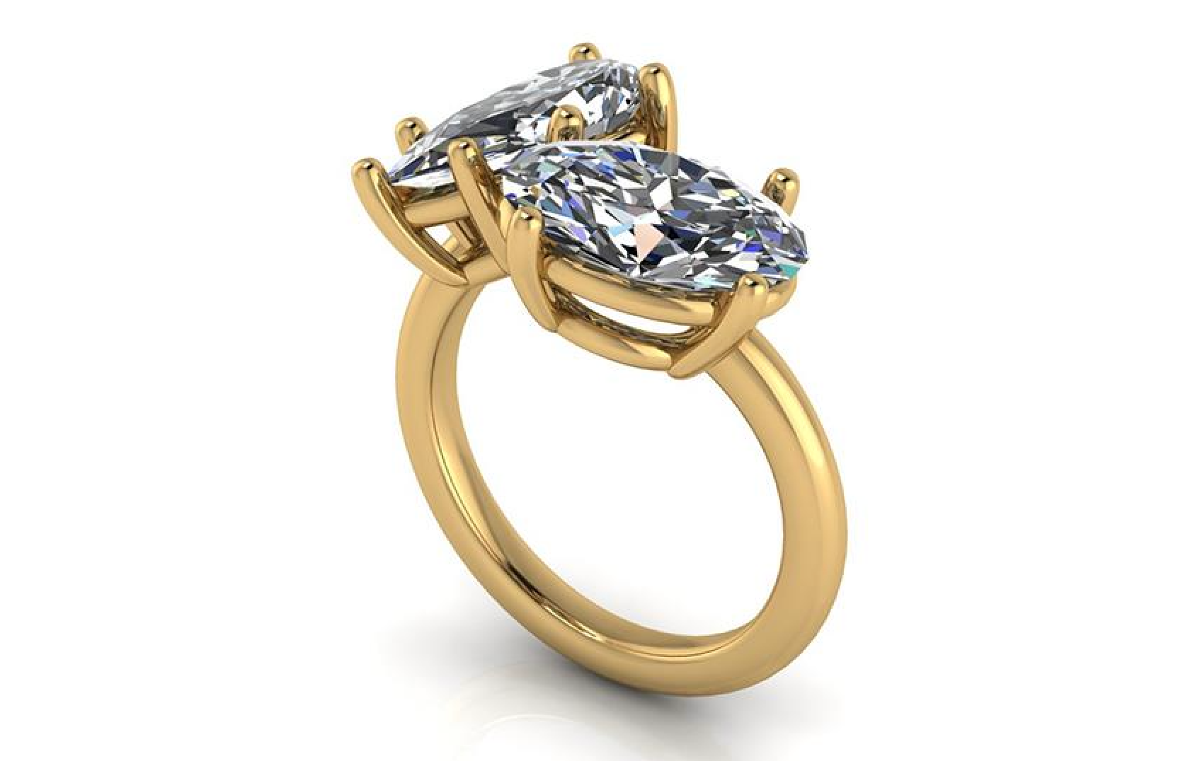 Brandon A Custom Tout et Moi Engagement Ring