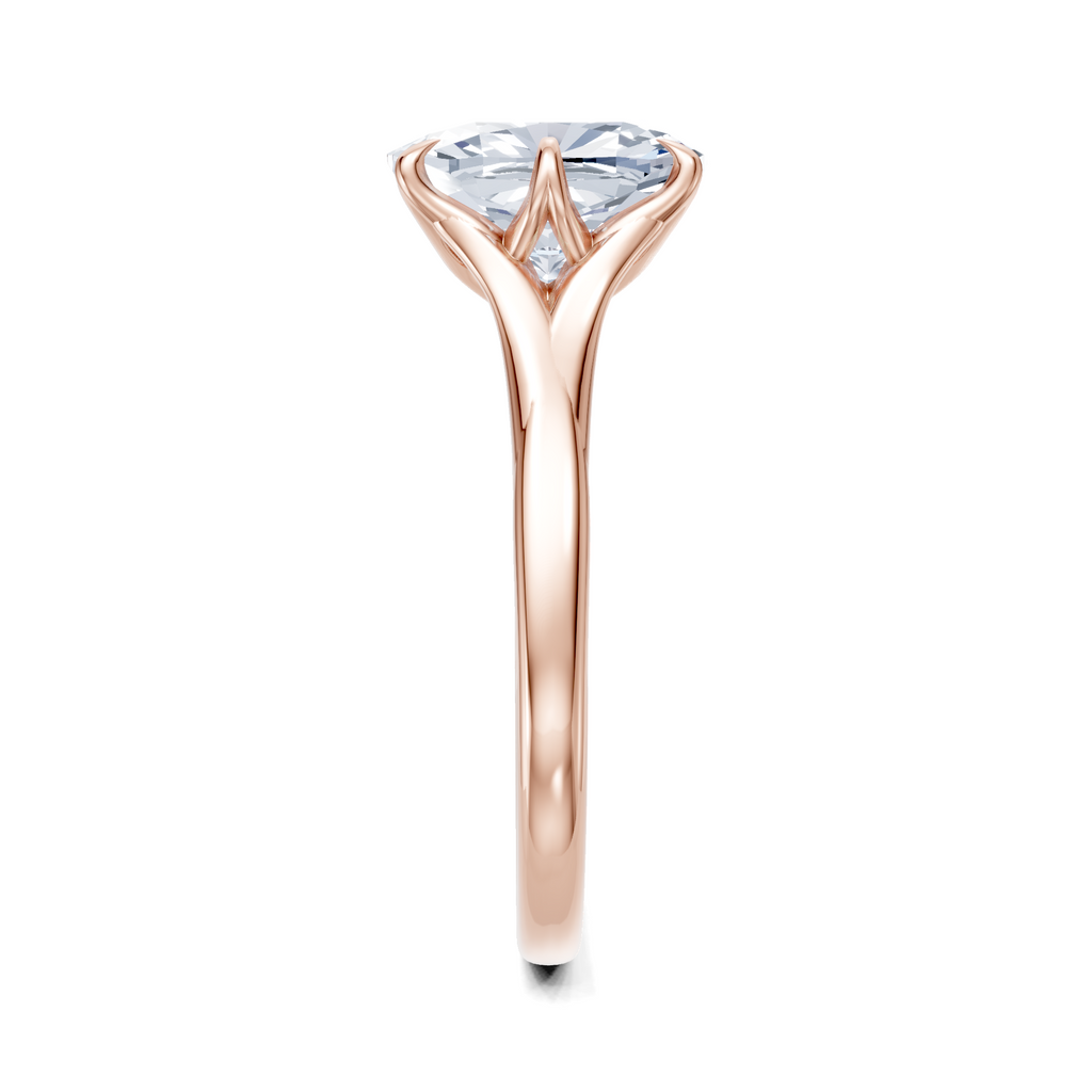 Image for Petale Solitaire Engagement Ring | 18k Rose Gold