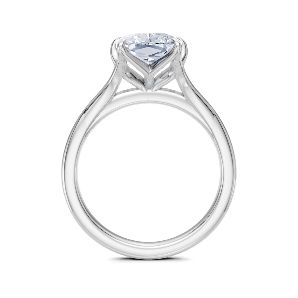 Image for Petale Solitaire Engagement Ring | Platinum