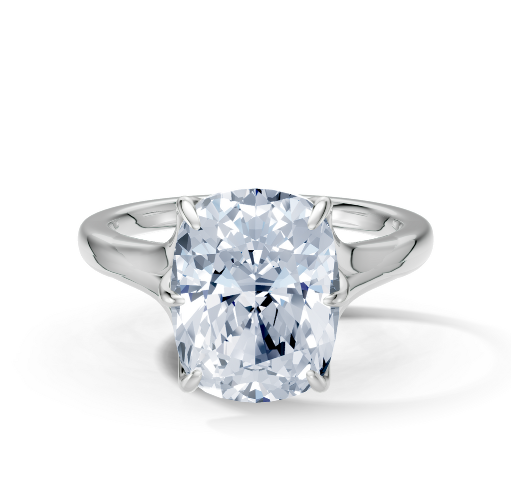 Image for Petale Solitaire Engagement Ring | 18k White Gold