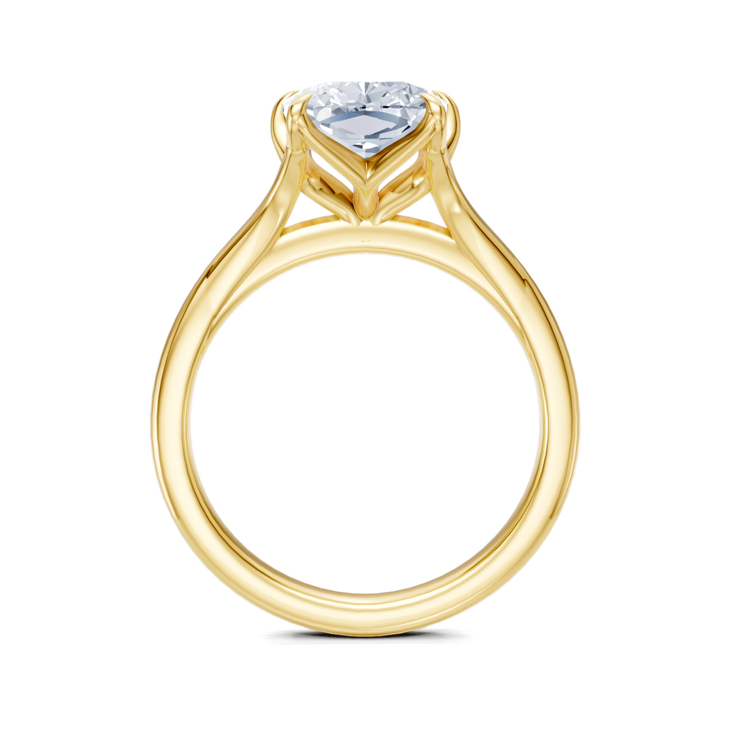 Image for Petale Solitaire Engagement Ring | 18k Yellow Gold