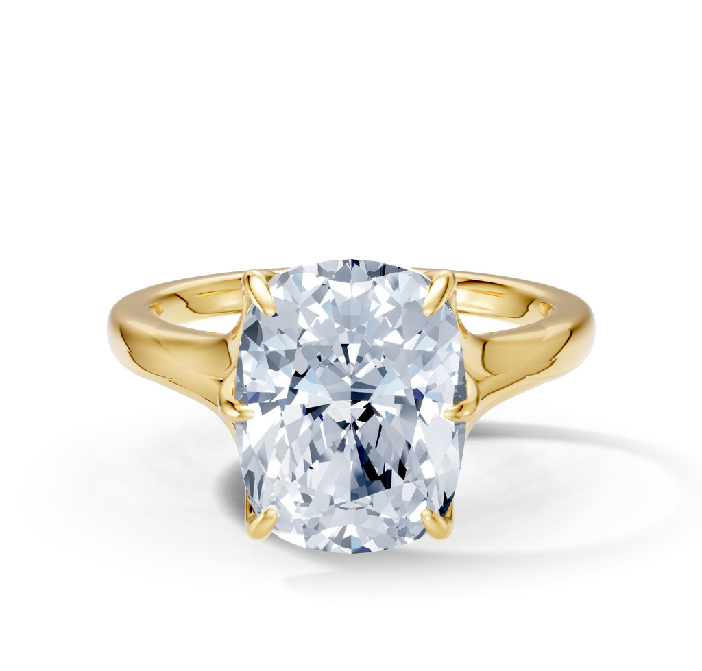 Image for Petale Solitaire Engagement Ring | 14k Yellow Gold