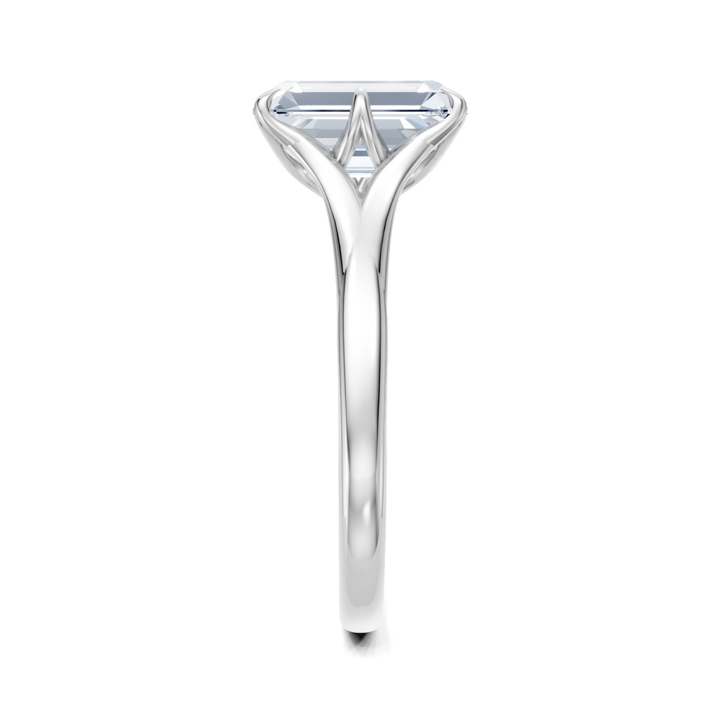 Image for Petale Solitaire Engagement Ring | 18k White Gold