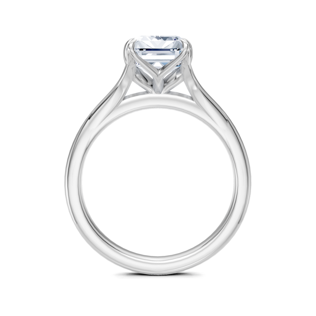 Image for Petale Solitaire Engagement Ring | 18k White Gold