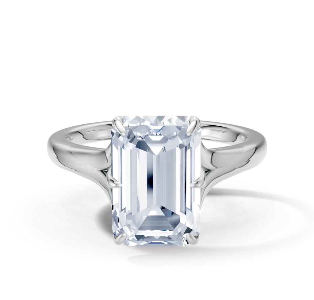 Image for Petale Solitaire Engagement Ring | 18k White Gold