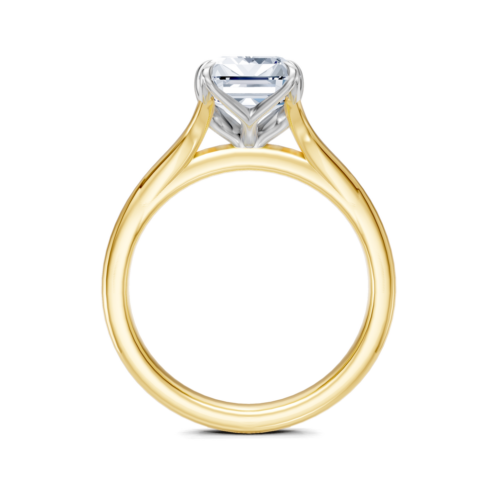 Image for Petale Solitaire Engagement Ring | 18k Two Tone
