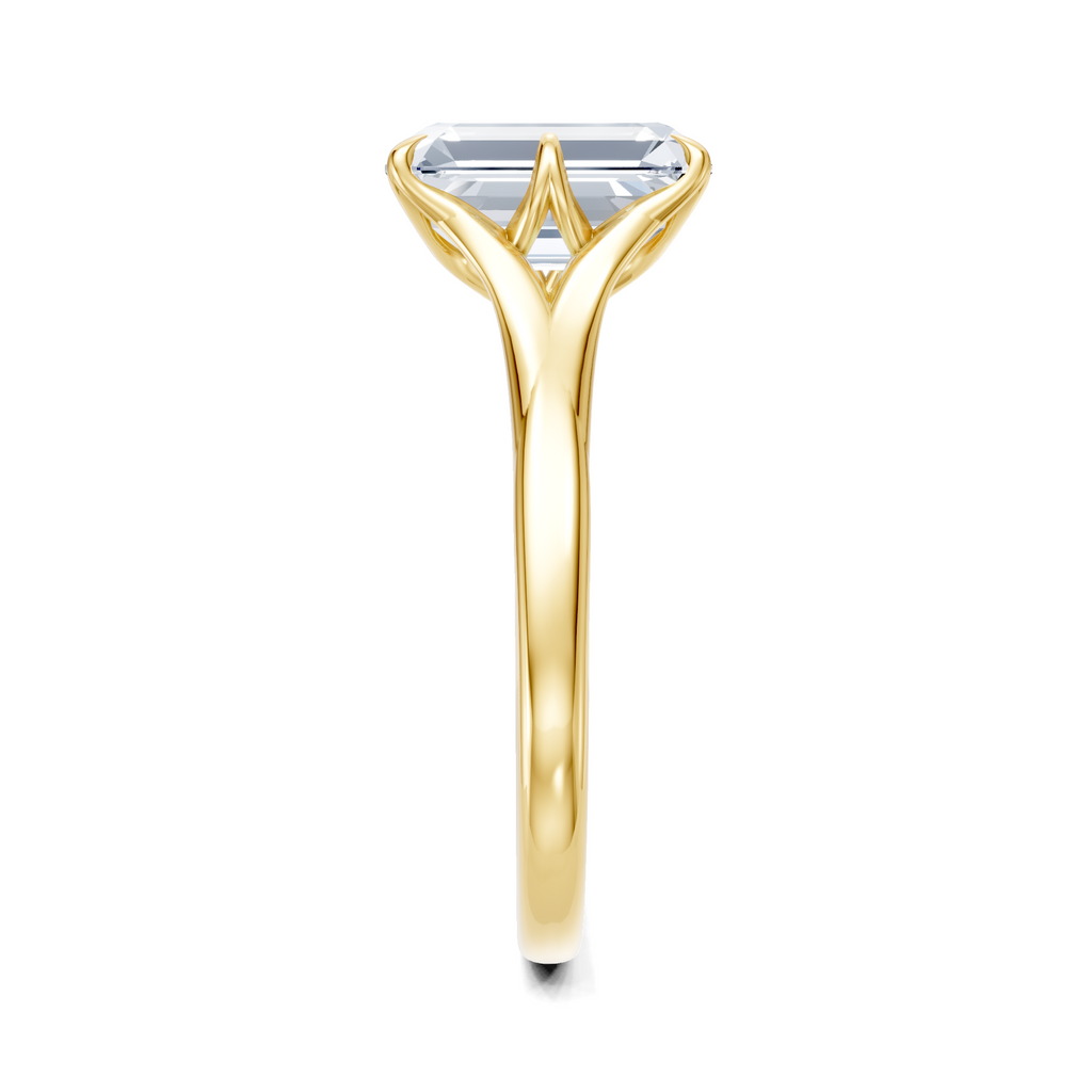 Image for Petale Solitaire Engagement Ring | 18k Yellow Gold