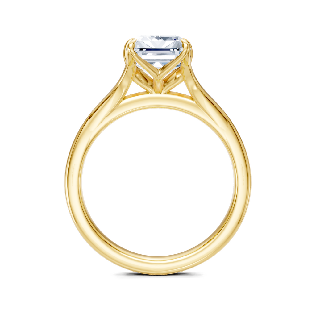 Image for Petale Solitaire Engagement Ring | 18k Yellow Gold