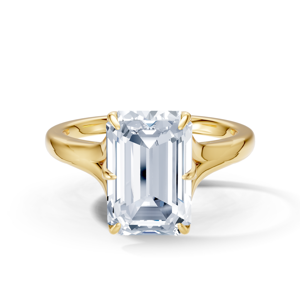 Image for Petale Solitaire Engagement Ring | 18k Yellow Gold