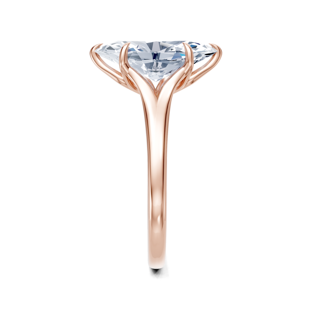 Image for Petale Solitaire Engagement Ring | 18k Rose Gold