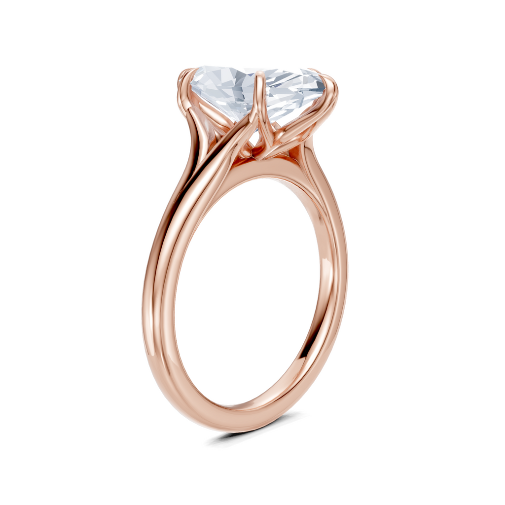 Image for Petale Solitaire Engagement Ring | 18k Rose Gold