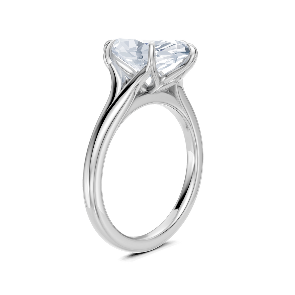 Image for Petale Solitaire Engagement Ring | Platinum