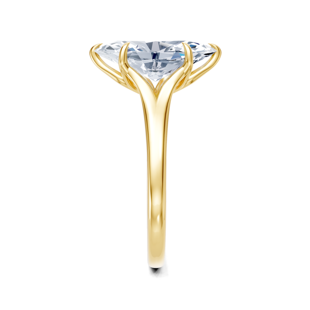 Image for Petale Solitaire Engagement Ring | 18k Yellow Gold
