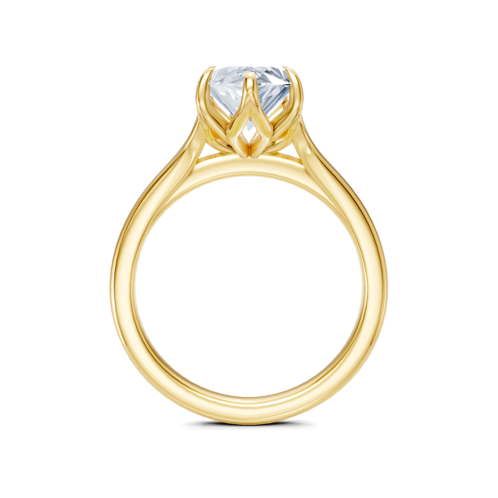 Image for Petale Solitaire Engagement Ring | 18k Yellow Gold