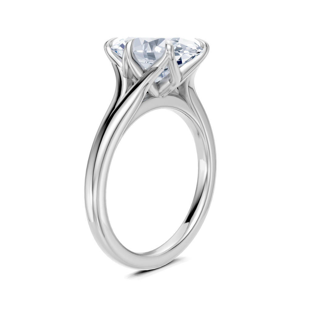 Image for Petale Solitaire Engagement Ring | Platinum