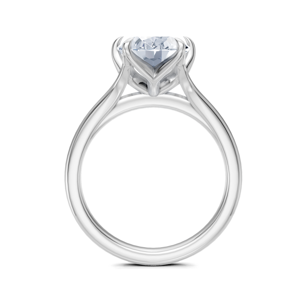 Image for Petale Solitaire Engagement Ring | Platinum