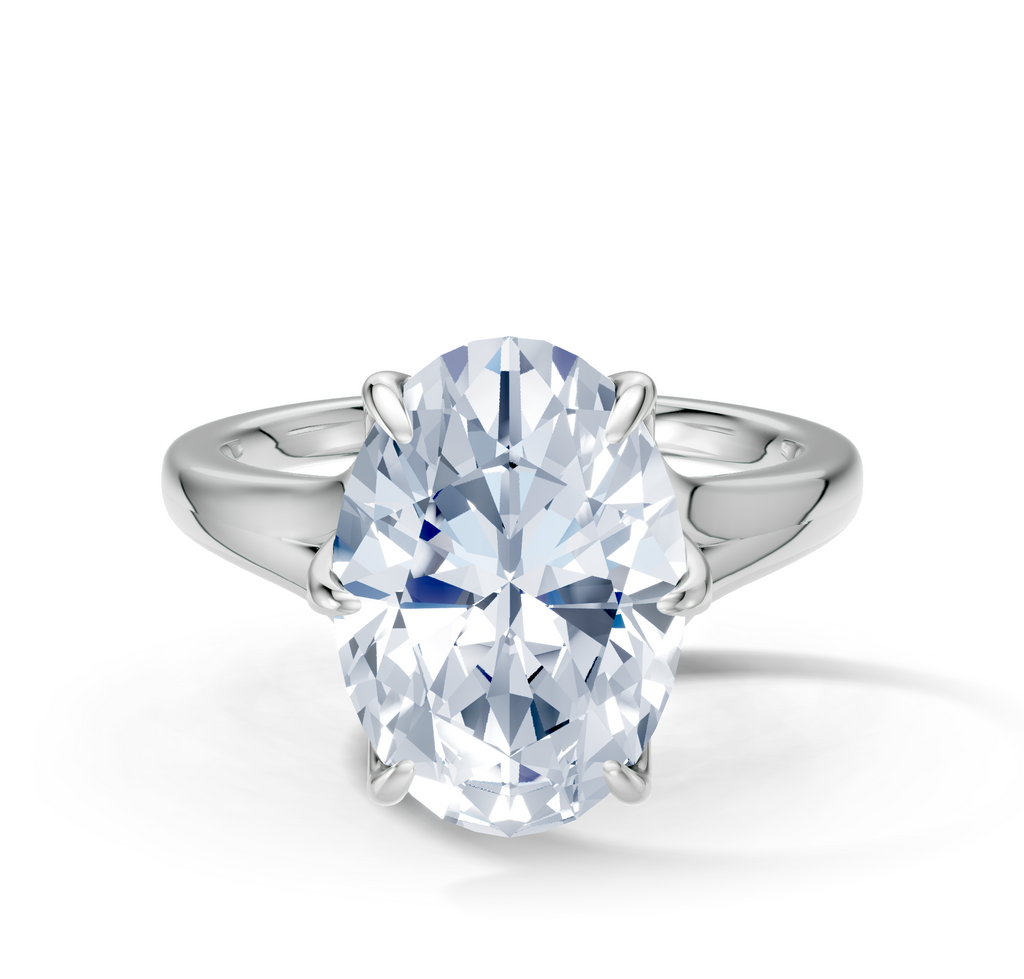 Image for Petale Solitaire Engagement Ring | 18k White Gold