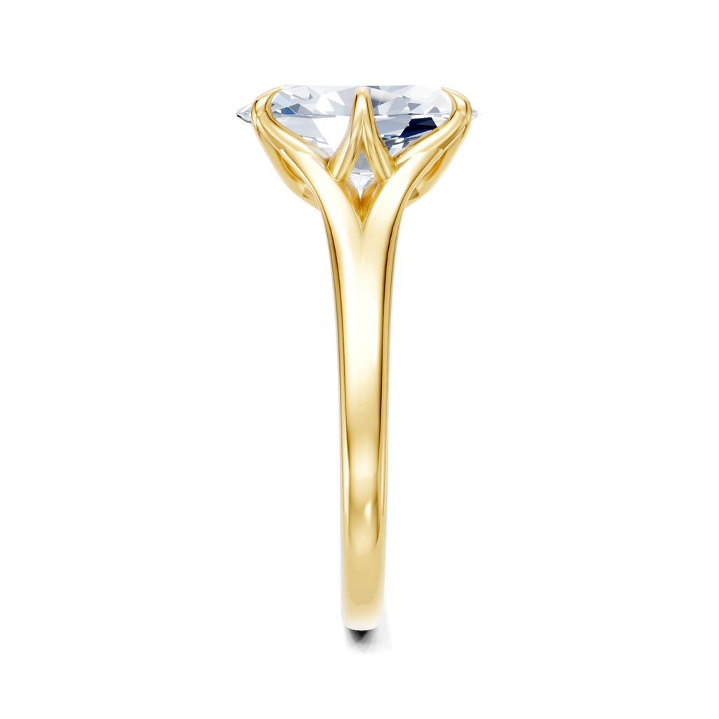 Image for Petale Solitaire Engagement Ring | 18k Yellow Gold