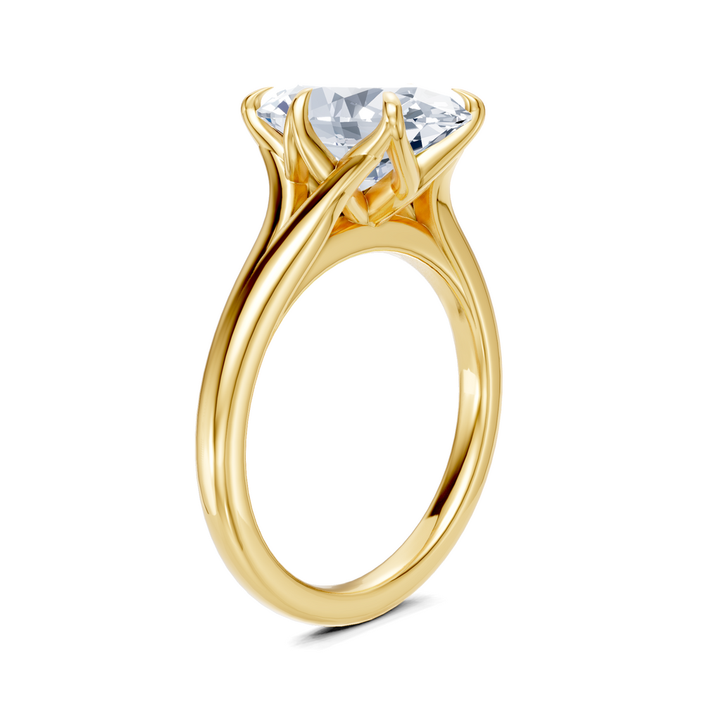 Image for Petale Solitaire Engagement Ring | 14k Yellow Gold
