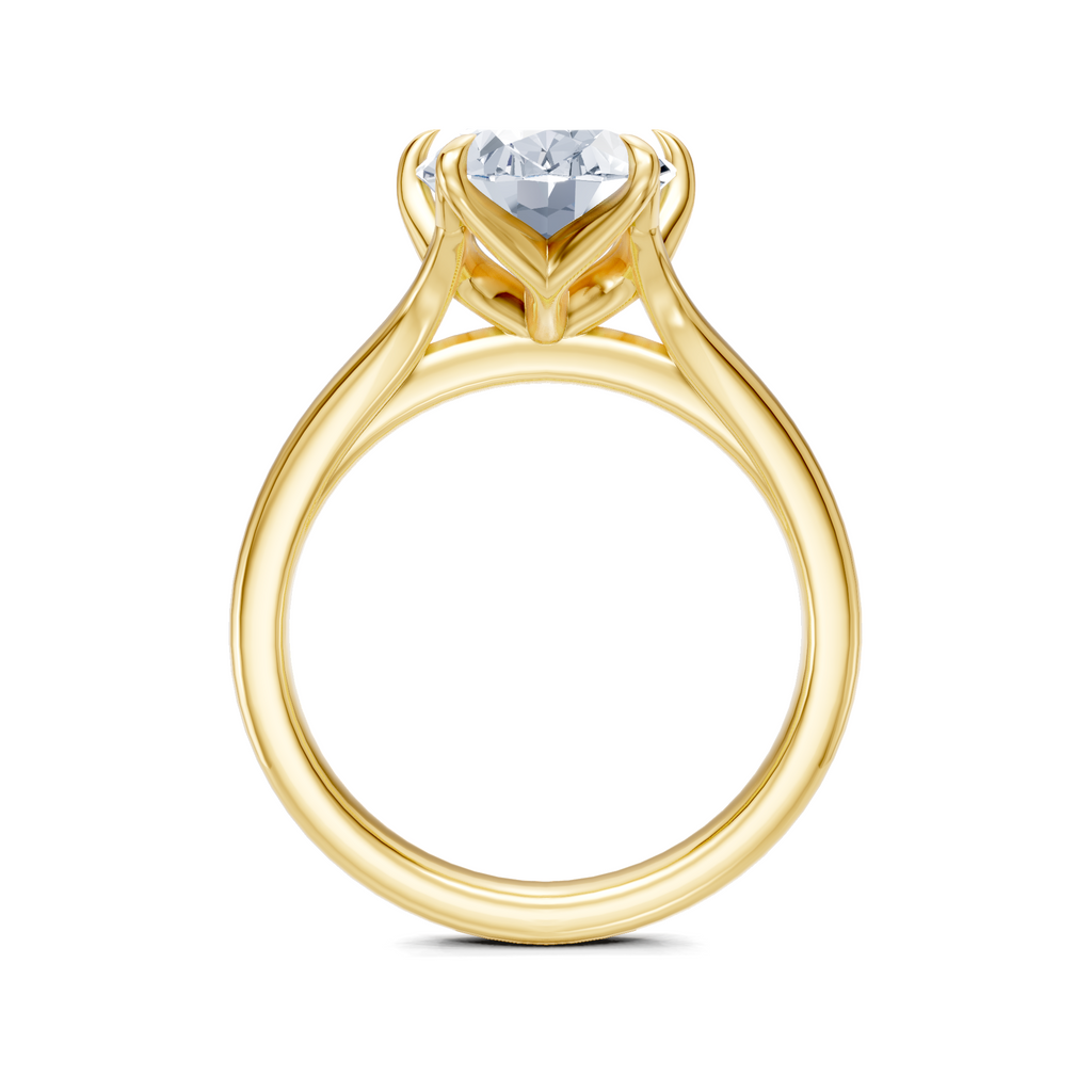 Image for Petale Solitaire Engagement Ring | 18k Yellow Gold