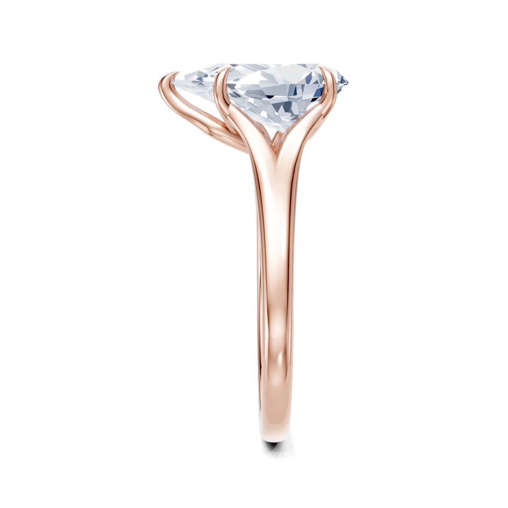 Image for Petale Solitaire Engagement Ring | 14k Rose Gold