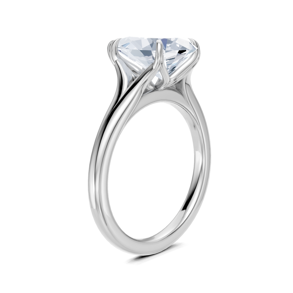 Image for Petale Solitaire Engagement Ring | Platinum