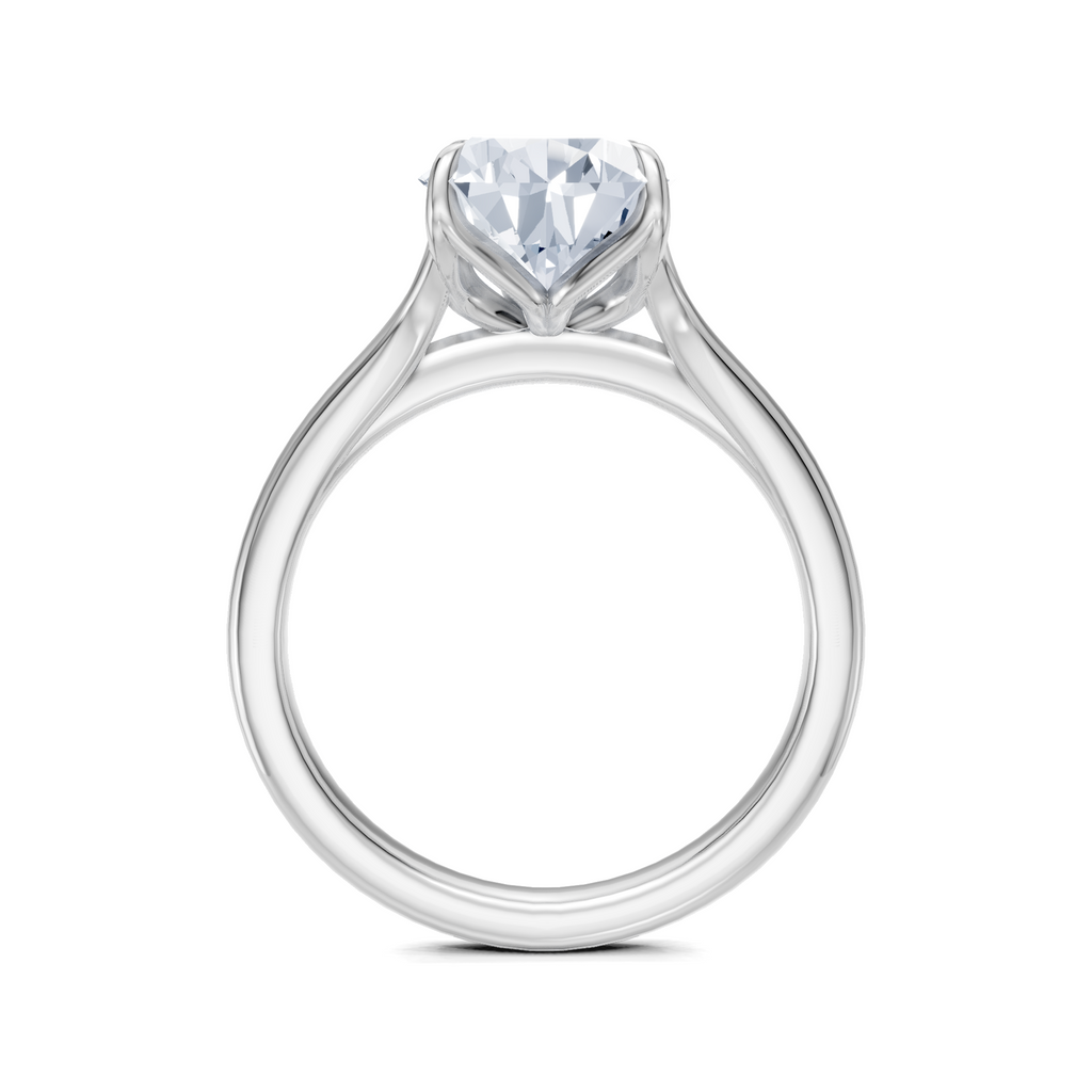 Image for Petale Solitaire Engagement Ring | Platinum