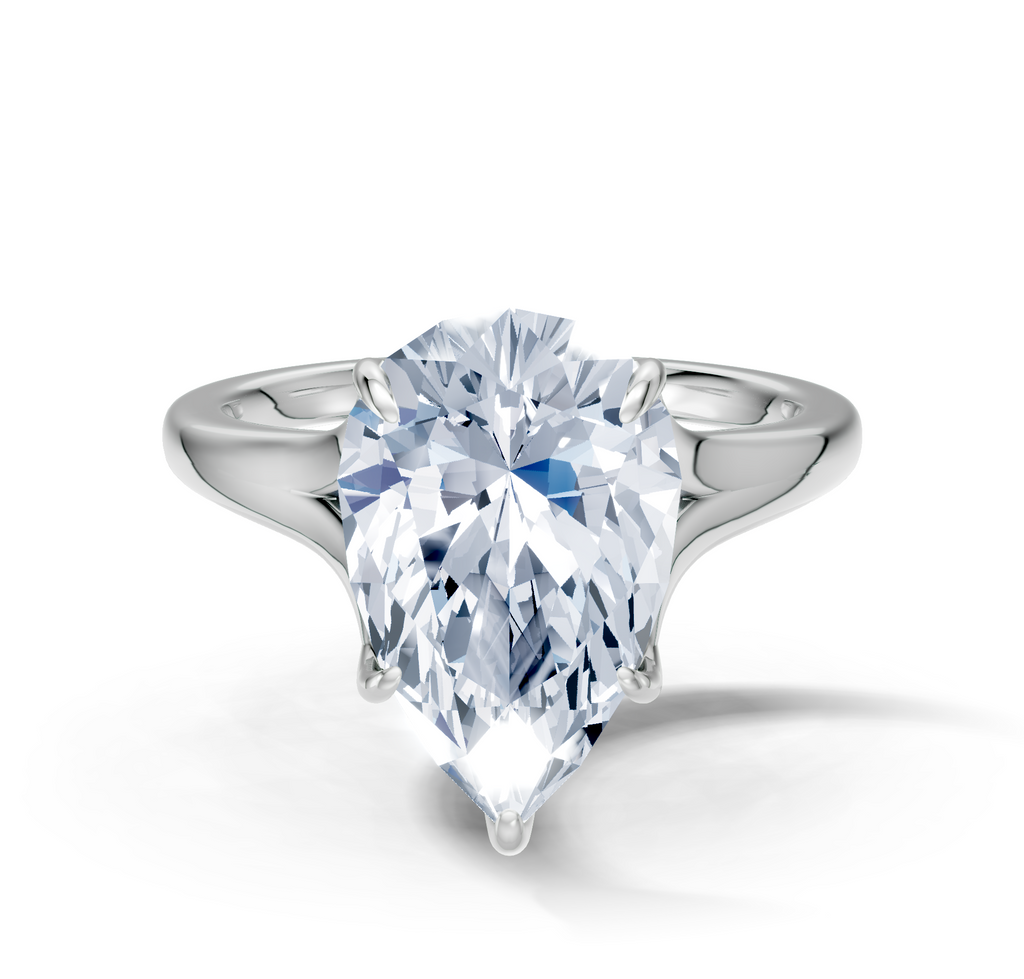 Image for Petale Solitaire Engagement Ring | Platinum
