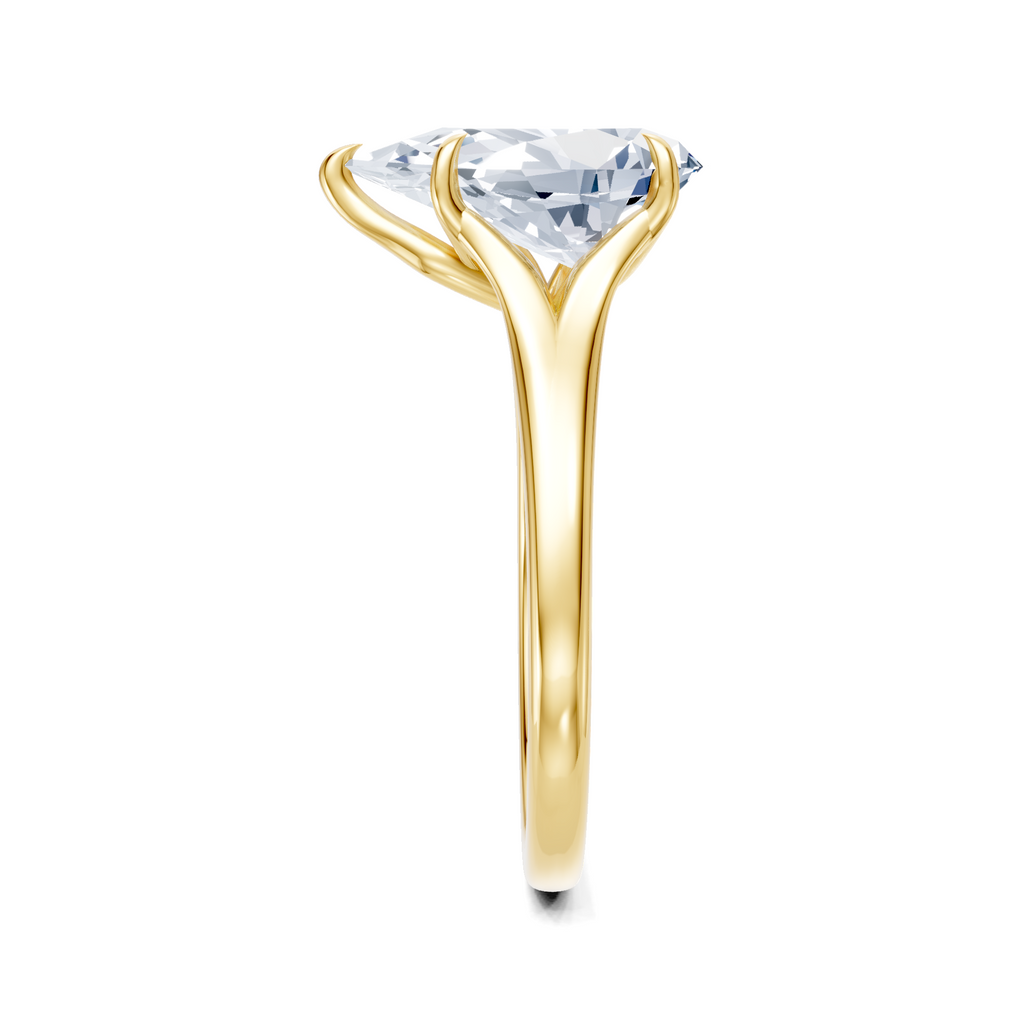 Image for Petale Solitaire Engagement Ring | 18k Yellow Gold