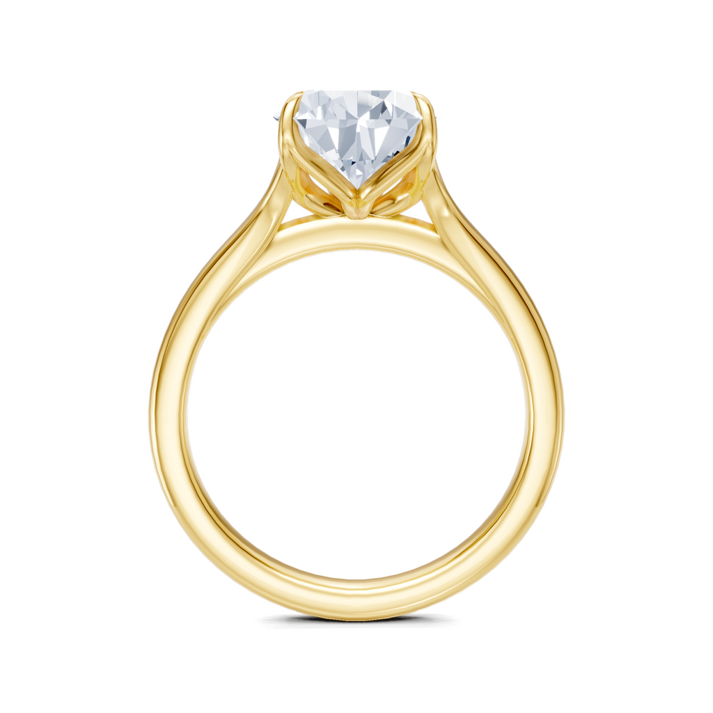 Image for Petale Solitaire Engagement Ring | 18k Yellow Gold