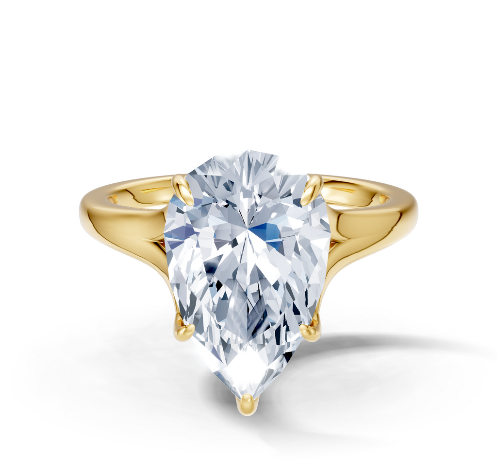 Image for Petale Solitaire Engagement Ring | 18k Yellow Gold