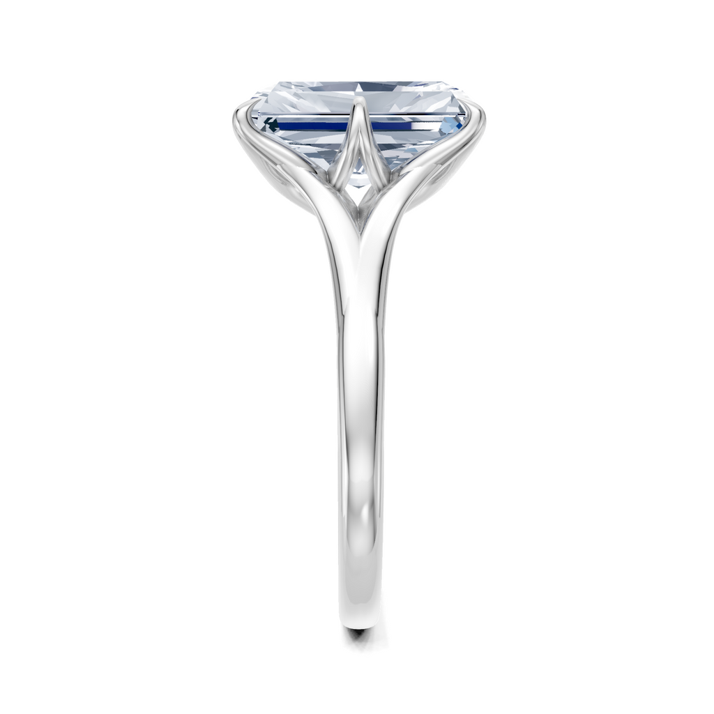 Image for Petale Solitaire Engagement Ring | 18k White Gold