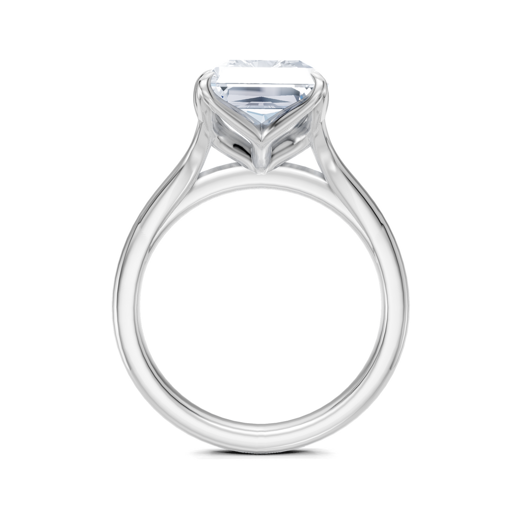 Image for Petale Solitaire Engagement Ring | 18k White Gold