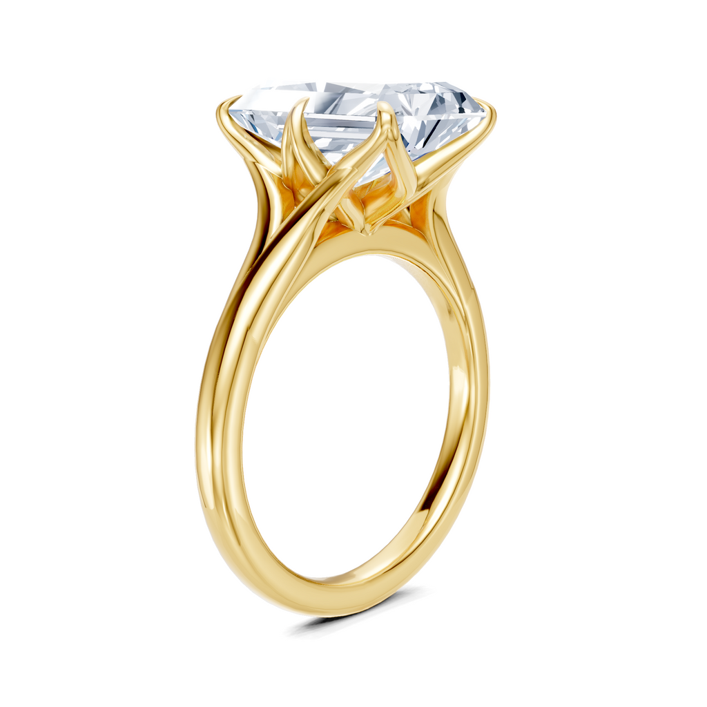Image for Petale Solitaire Engagement Ring | 18k Yellow Gold
