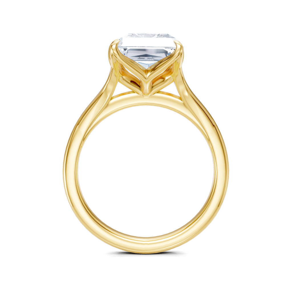 Image for Petale Solitaire Engagement Ring | 18k Yellow Gold